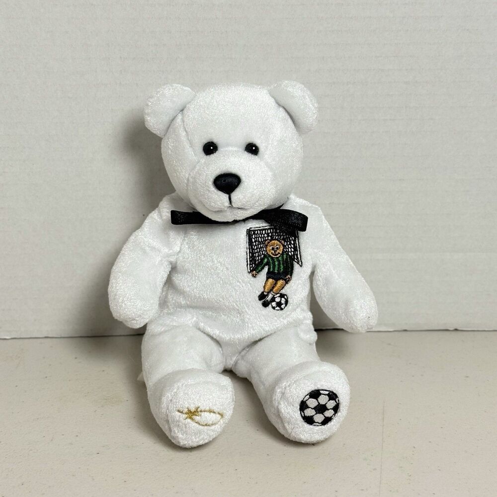 Vintage Holy Bears God Bless Our Athletes Soccer 9" Plush Stuffed Animal Toy